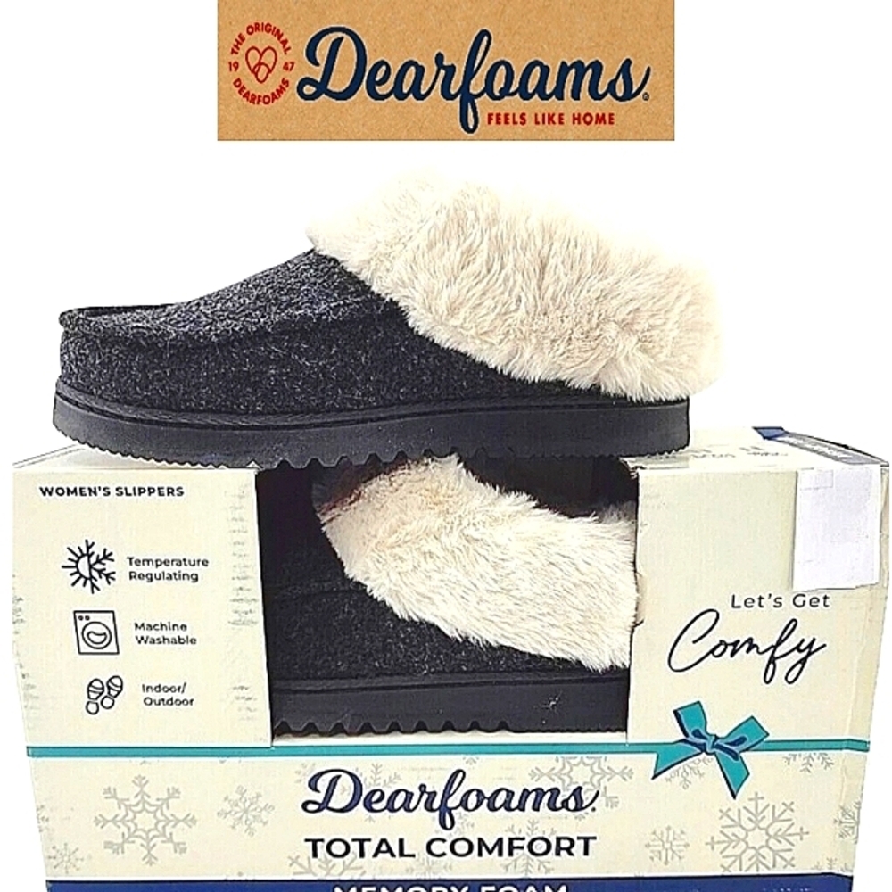 Dearfoams Faux Fur Women's Slippers